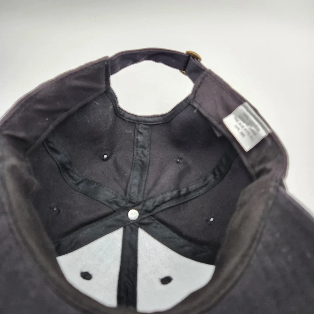 Jack‎ Daniels Embroidered Black Cap One Size Fits All Cotton Adjustable Strap